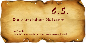 Oesztreicher Salamon névjegykártya